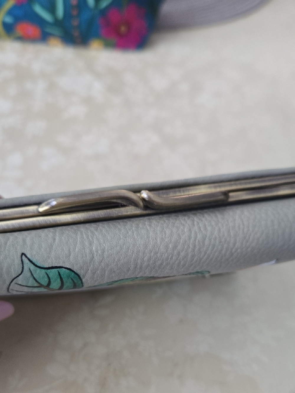 NWT ANUSCHKA ALL LEATHER WALLET - Picture 7 of 9